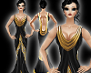 Gold on Black Gown