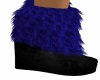 blue fur boot