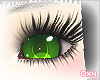 ♡ green anime eyes