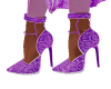 Snake Purple Pumps