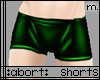 :a: Green PVC Shorts M