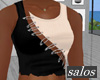S | Safety pin crop V6 S