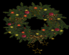 Christmas golden wreath