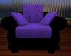 (p8ly)zebra purple chair