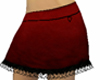 deep red and black mini