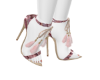 pink python tassel heels