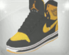 Black N' Yellow Jordans