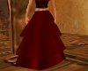 Red Layered Long Skirt