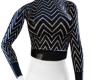 A^ Onyx Striped Top
