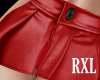 !! Leather Red Skirt RXL