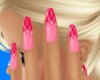 Dainty Pink nail art.