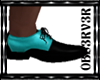 SHOES;BLACK&TURQUOISE
