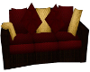 Red and Gold Relax Couch