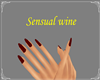 Sensual Hands Wine Nails