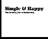 single and happy head