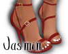 J. Sandal Heels Red/G