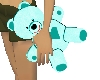 blue teal bear