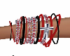Ruby T  bracelet set R