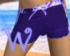 *W* Purple Board Shorts