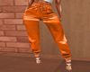 Orange Satin Trousers