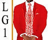 LG1 Red & White Suit