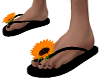 flip flops orange flower