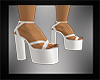 Leather white Heels