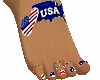 USA Toes Nails