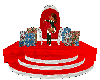 Santa's throne w/group