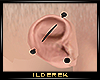 D! Ear Piercing Black L