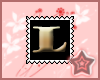 L Letter Stamp