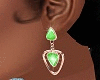 Gold+Green Earring