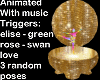 gold ballerina music box