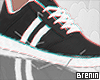 Ad. Shoes Black-White F