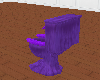 (e) purple toilet