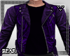 B l Purple Leather Jacke