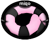 !M Pink Dot Tiger Tail