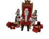 Santa Claus+Throne