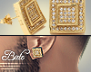 Gold Cube earrings