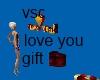 vsc Ilove you gift