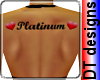 Platinum hearts tattoo