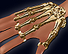 Gold Skeleton Hand M&F