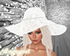 Summer Hat Lace White
