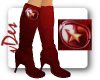 Red-Star Leather Boots