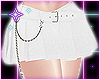 Mini Skirt+Chain White