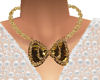C* Gold Bow Necklace