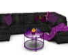 relax couch black purple