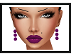 {G} Purple Pearl Earring