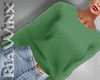 Green Fluffy Sweater