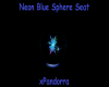 Neon Blue Sphere Seat